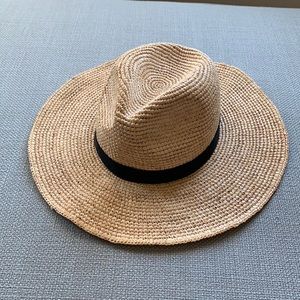 JCrew wide brim straw hat